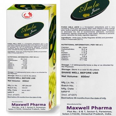 Dr.Ethix's Amla Juice 600ml (Pack of 1)