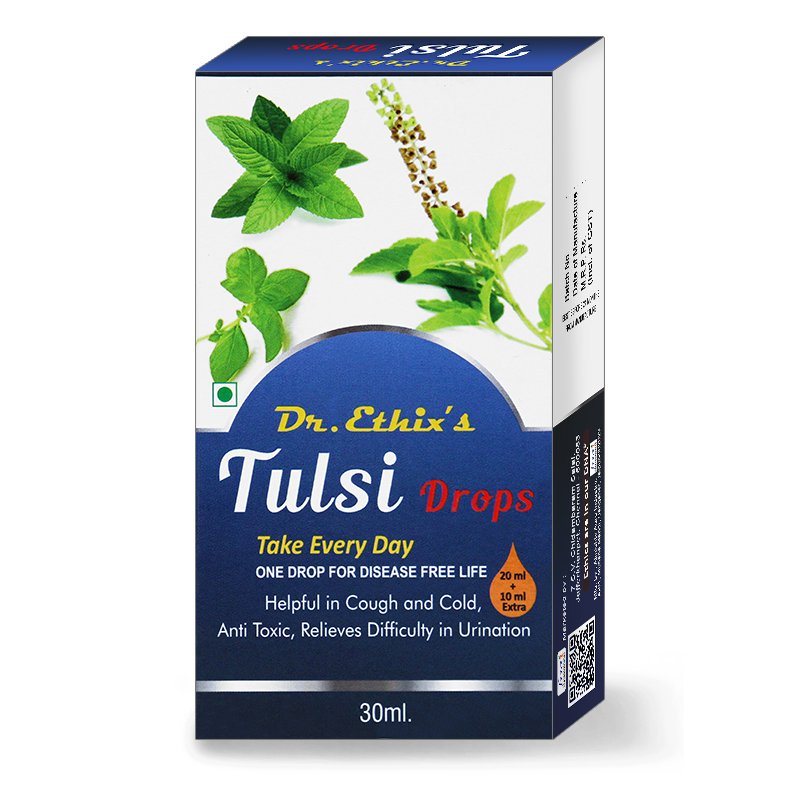 Dr.Ethix's Tulsi Elixir Drops 30ml (Pack of 5)